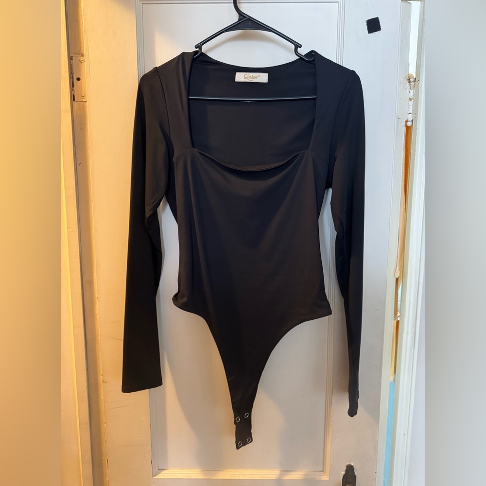 Black Long Sleeve Bodysuit